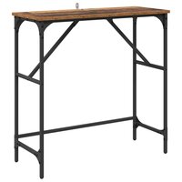 Wandtafel Oudhout 75 x 32 x 75 cm Bewerkt hout 2