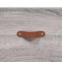 Hoge kast 69,5x31x115 cm bewerkt hout grijs sonoma eikenkleurig 9