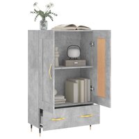 Hoge kast 69,5x31x115 cm bewerkt hout betongrijs 4