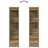 Highboard 29,5x34x119,5 cm spaanplaat eikenkleurig eikenkleurig 9