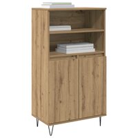 Highboard Bruin 60 x 36 x 110 cm Bewerkt hout 3
