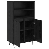Highboard Zwart 60 x 36 x 110 cm Bewerkt hout 5