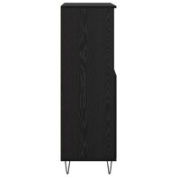 Highboard Zwart 60 x 36 x 110 cm Bewerkt hout 7
