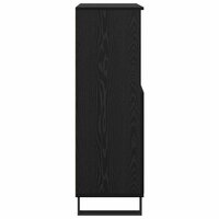 Highboard Zwart 60 x 36 x 110 cm Bewerkt hout 7