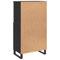 Highboard Zwart 60 x 36 x 110 cm Bewerkt hout 8