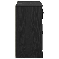 Highboard met lade Zwart Eiken 70 x 35,5 x 67,5 cm Bewerkt hout 7