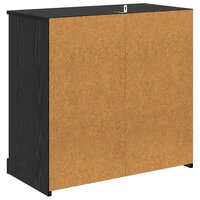 Highboard met lade Zwart Eiken 70 x 35,5 x 67,5 cm Bewerkt hout 8