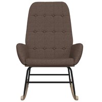 Schommelstoel stof taupe 3