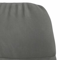 Schommelstoel fluweel donkergrijs 6