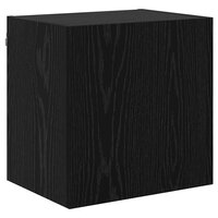 TV Wandkast Zwart Eiken 40,5x30x40cm Bewerkt hout 2
