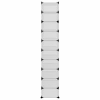 Schoenenrek 44x32x174 cm polypropeen transparant 4