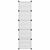Schoenenrek 44x31,5x153,5 cm polypropeen transparant 3