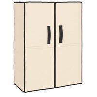 Schoenenkast 60x28x90 cm stof cr&amp;egrave;mekleurig 2