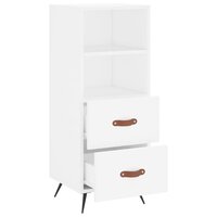 Dressoir 34,5x34x90 cm bewerkt hout wit 5