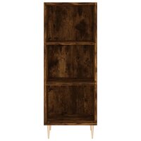 Dressoir 34,5x32,5x90 cm bewerkt hout gerookt eikenkleurig 4