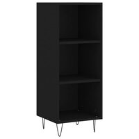 Dressoir 34,5x32,5x90 cm bewerkt hout zwart 2