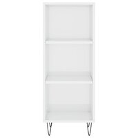 Dressoir 34,5x32,5x90 cm bewerkt hout hoogglans wit 4