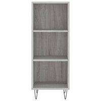 Dressoir 34,5x32,5x90 cm bewerkt hout grijs sonoma eikenkleurig 4
