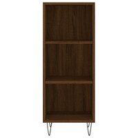 Dressoir 34,5x32,5x90 cm bewerkt hout bruin eikenkleur 4