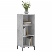 Dressoir 34,5x32,5x90 cm bewerkt hout betongrijs 3