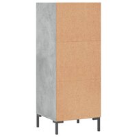 Dressoir 34,5x32,5x90 cm bewerkt hout betongrijs 6