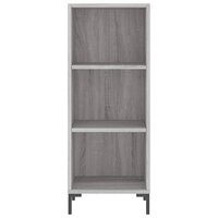 Dressoir 34,5x32,5x90 cm bewerkt hout grijs sonoma eikenkleurig 4