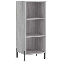 Dressoir 34,5x32,5x90 cm bewerkt hout grijs sonoma eikenkleurig 2
