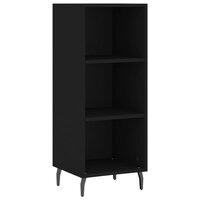 Dressoir 34,5x32,5x90 cm bewerkt hout zwart 2