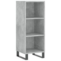 Dressoir 34,5x32,5x90 cm bewerkt hout betongrijs 2