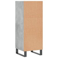 Dressoir 34,5x32,5x90 cm bewerkt hout betongrijs 6