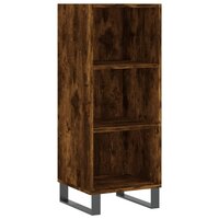 Dressoir 34,5x32,5x90 cm bewerkt hout gerookt eikenkleurig 2