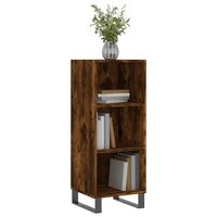 Dressoir 34,5x32,5x90 cm bewerkt hout gerookt eikenkleurig 3