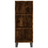 Dressoir 34,5x32,5x90 cm bewerkt hout gerookt eikenkleurig 4
