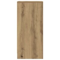 Dressoir 29,5x34x76 cm bewerkt hout artisanaal eikenkleur 7
