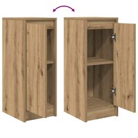 Dressoir 29,5x34x76 cm bewerkt hout artisanaal eikenkleur 9