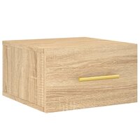 Nachtkastje wandgemonteerd 35x35x20 cm sonoma eikenkleurig 2