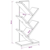 Boekenkast in de vorm van een boom 4-vaks 30 x 18 x 60 cm Wit 8