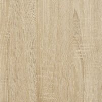 Bijzettafeltje met plank 25,5x27x60 cm sonoma eikenkleurig 8