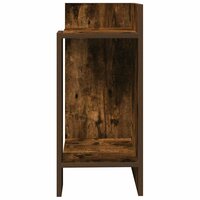 Bijzettafeltje met plank 25,5x27x60 cm gerookt eikenkleurig 4