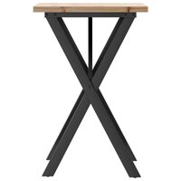 Eettafel X-frame 50x50x75,5 cm massief grenenhout en staal 5