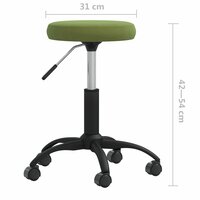 Eetkamerstoel fluweel lichtgroen 6