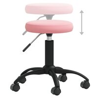 Eetkamerstoel fluweel roze 4