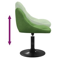 Eetkamerstoel fluweel lichtgroen 6