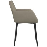 Eetkamerstoelen 2 st fluweel lichtgrijs 6