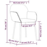 Eetkamerstoelen 2 st fluweel lichtgrijs 8