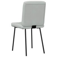 Eetkamerstoelen 2 st fluweel lichtgrijs 6