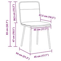 Eetkamerstoelen 2 st fluweel lichtgrijs 9