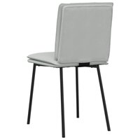 Eetkamerstoelen 2 st fluweel lichtgrijs 6