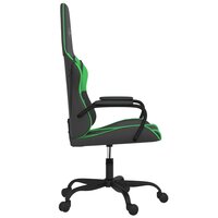 Gamestoel kunstleer zwart en groen 4