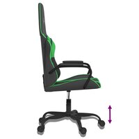 Gamestoel kunstleer zwart en groen 7